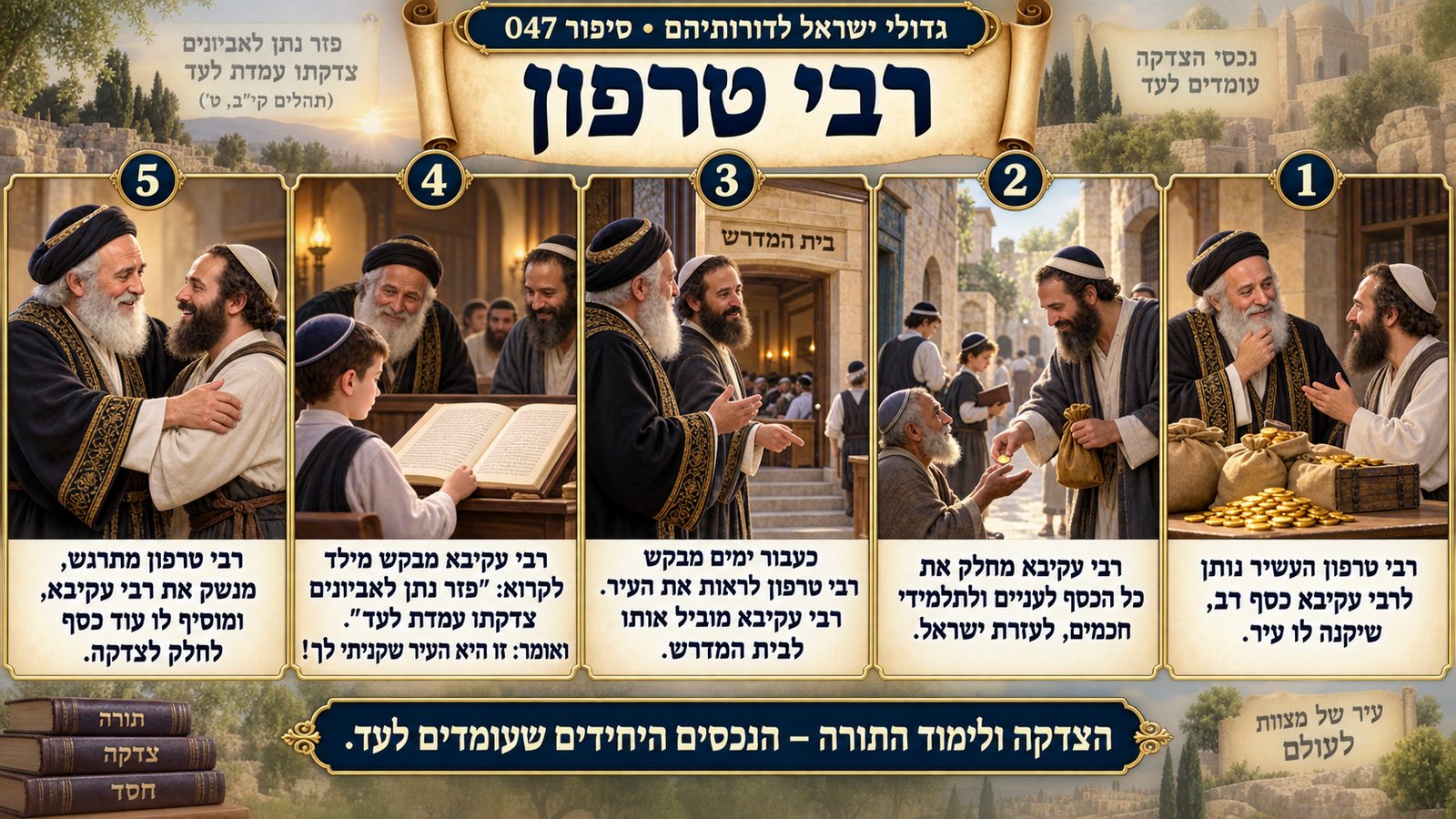 תמונת סיכום — רבי טרפון: רבי טרפון